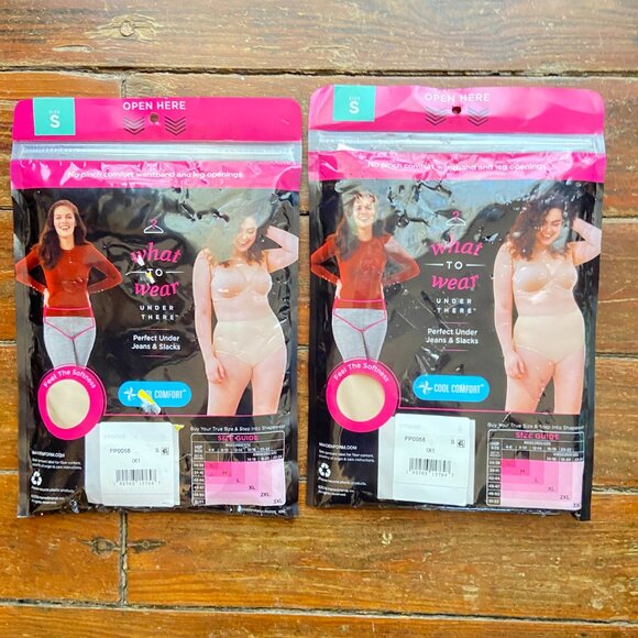 2 Pairs NWT Maidenform FLEXEES Shapewear Briefs Cool Comfort Light Small NEW - Picture 6 of 6